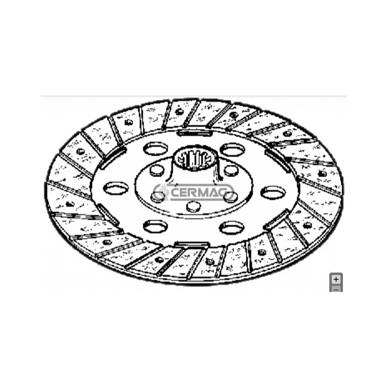CARRARO rigid clutch disc for agricultural tractor 4000 super tiger 15200
