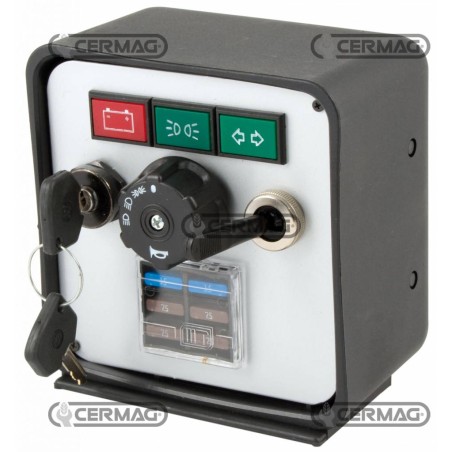 Dashboard for light system with battery for agricultural machine | NewgardenAgri.com