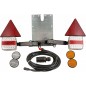 Agricultural machine snap-on rear light kit