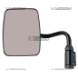Specchio completo nero sinistro PER CABINE Lato Sinistro COMPATIBILE - 62712