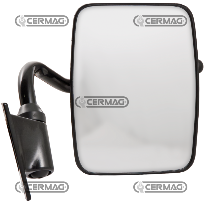 Left black CPL mirror with white glass FOR COMPATIBLE CABINS - 60544