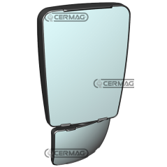 Coque de rétroviseur double complète SAME SX - COMPATIBLE DROITE - 65523 | NewgardenAgri.com