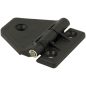 Bisagra vidrio nylon con goma y espaciador COMPATIBLE - 62084