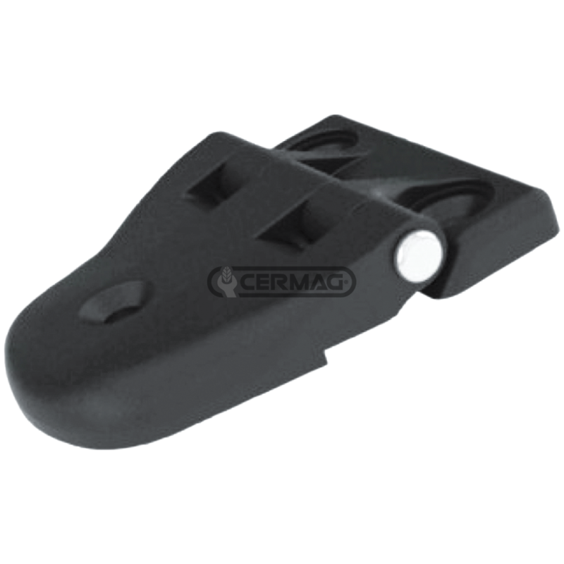 Windshield hinge with rubber and spacer COMPATIBLE - 63545