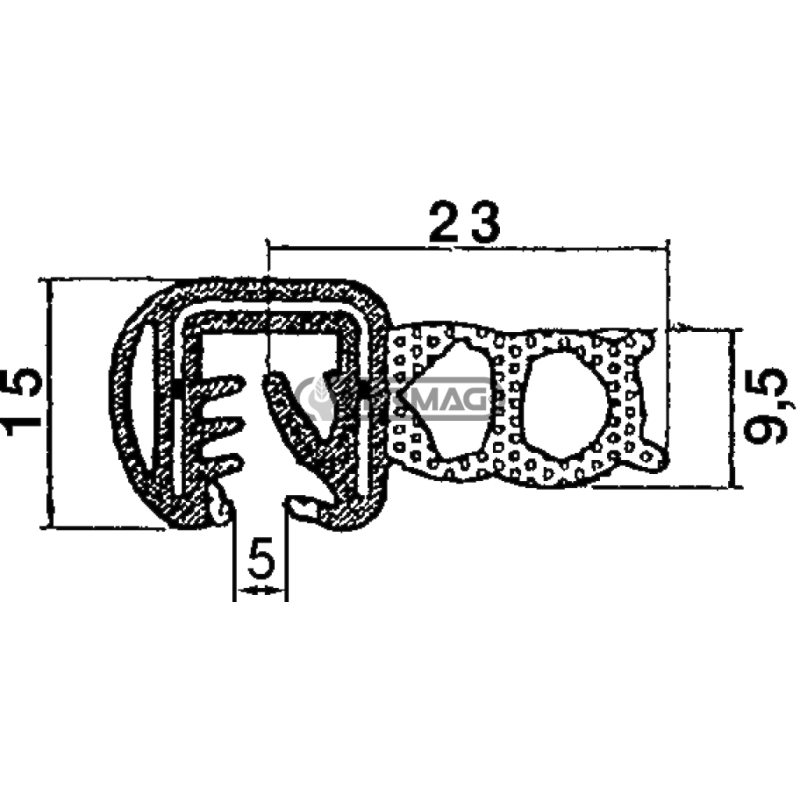 SEALS FOR CABINS 5M COMPATIBLE - 62624