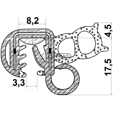 GUARNIZIONI PER CABINE COMPATIBILE - 64323 | NewgardenAgri.com