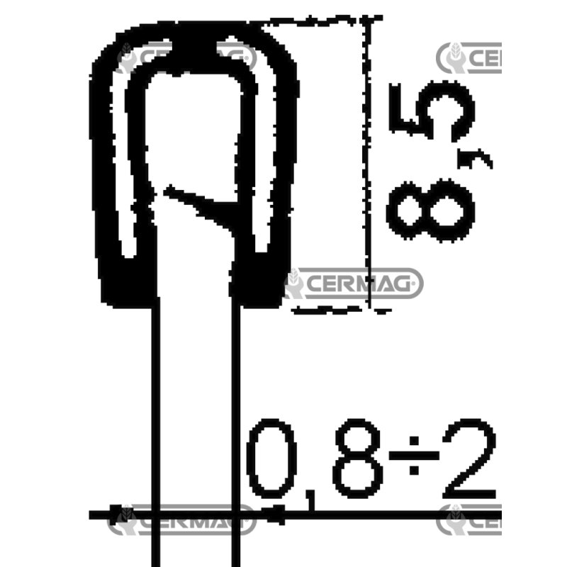 GUARNIZIONI PER CABINE COMPATIBILE - 62785