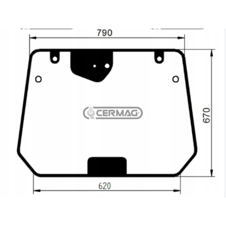 MÊME vitre arrière COMPATIBLE - 001692574C | NewgardenAgri.com
