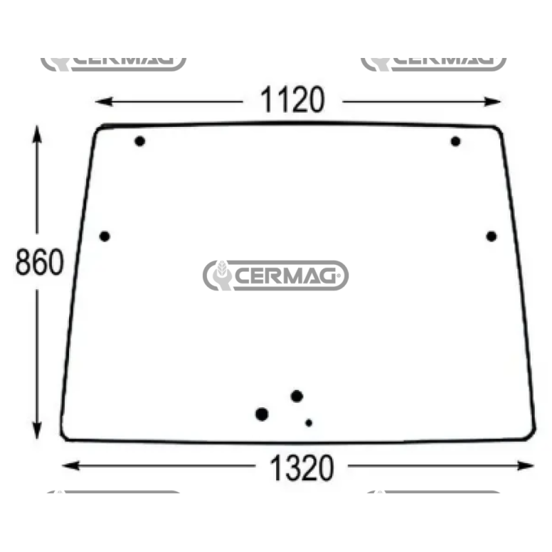 Cristal frontal COMPATIBLE DEUTZ - 04418946C