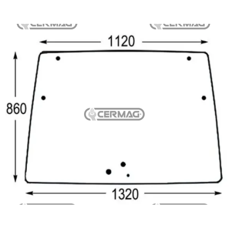 COMPATIBLE DEUTZ front glass - 04418946C | NewgardenAgri.com