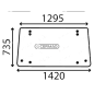 vitre de cabine pour CNH COMPATIBLE - 5129357C