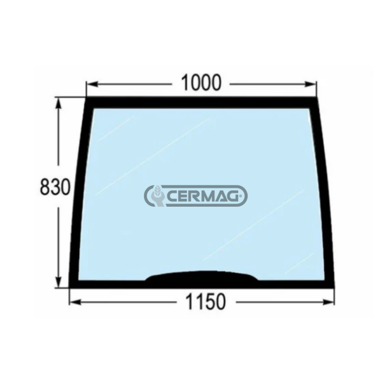 COMPATIBLE fixed front glass - 82002183C