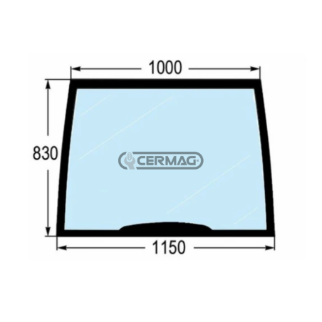 Vitre avant fixe COMPATIBLE - 82002183C | NewgardenAgri.com