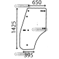 LANDINI ADVANTAGE SERIES COMPATIBLE RIGHT/LEFT DOOR GLASS - LA3540165M1