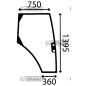 CRISTAL PUERTA DERECHA COMPATIBLE SERIE LANDINI LEGEND - LA3554891M2