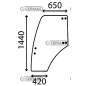 VETRO PORTIERA SX LANDINI SERIE VISION / VISION NEW COMPATIBILE - LA3665889M1