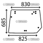 VITRE DE PORTE ARRIÈRE SÉRIE LANDINI REX NOUVEAU COMPATIBLE - LA3679459M1