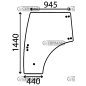 VETRO PORTIERA SX LANDINI SERIE REX NEW COMPATIBILE - LA3679563M1