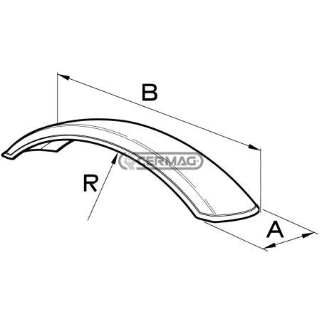 COMPATIBLE EPDM rubber mudguard - 61867 | NewgardenAgri.com