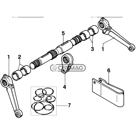 HEBEBÜHNE FIAT, NEW HOLLAND - KOMPATIBLE HEBEWELLE - 62322 | NewgardenAgri.com