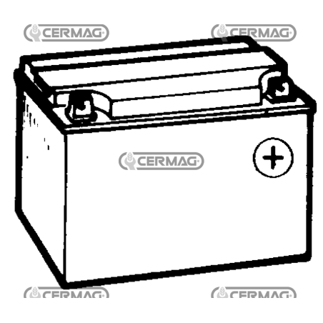 Batterie Standard 12V - ENERGECO Capacité 24 Ah Pôle positif Droit COMPATIBLE - 35428 | NewgardenAgri.com