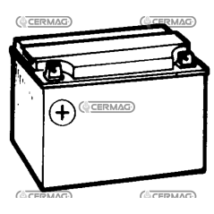Batterie Standard 12V - ENERGECO Capacité 24 Ah Pôle positif Gauche COMPATIBLE - 35855 | NewgardenAgri.com