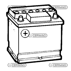 Batterie standard 12V - ENERGECO Capacité 55 Ah Pôle positif Gauche COMPATIBLE - 35002 | NewgardenAgri.com