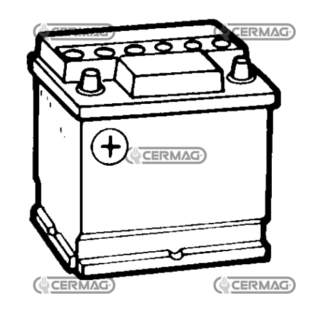 Batería estándar 12V - ENERGECO Capacidad 55 Ah Polo positivo Izquierdo COMPATIBLE - 35002 | NewgardenAgri.com