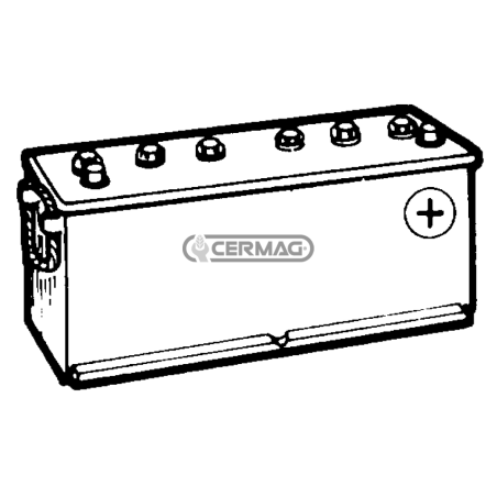 Batería estándar 12V - ENERGECO Capacidad 140 Ah Polo positivo Derecha COMPATIBLE - 35386 | NewgardenAgri.com