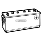 Batteria standard 12V - ENERGECO Capacità 140 Ah Polo positivo Destra COMPATIBILE - 35386