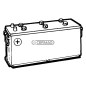 Standard battery 12V - ENERGECO Capacity 180 Ah Positive pole Right COMPATIBLE - 35387