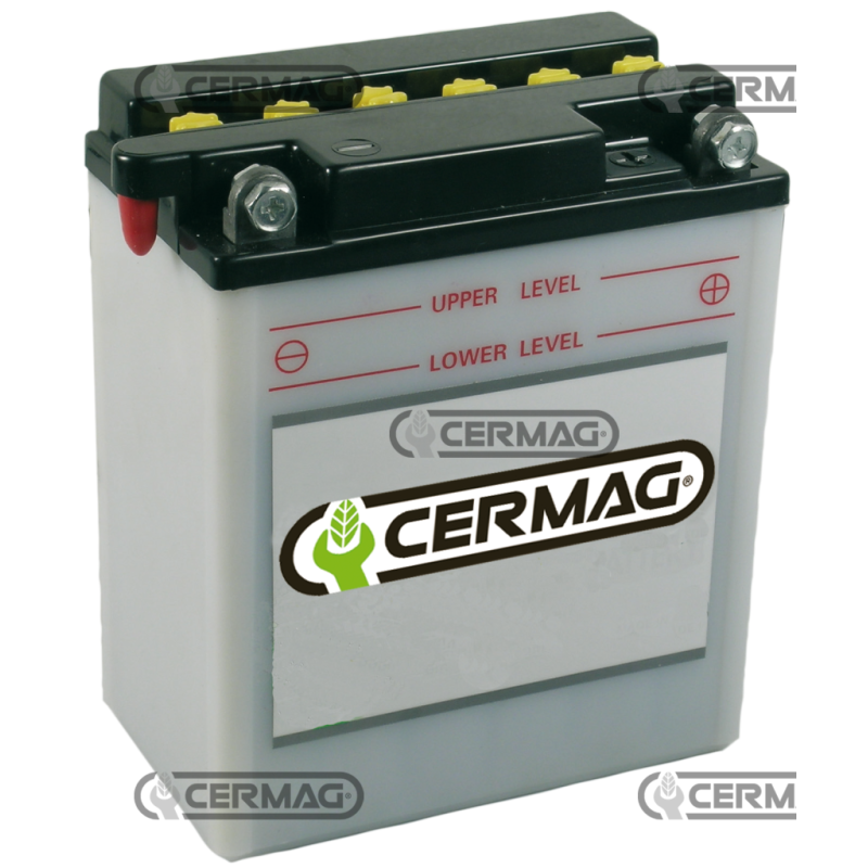 Battery with high starting point for electric starting Capacity 14 Ah Positive pole Right COMPATIBLE - 35501