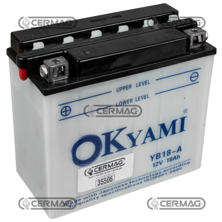 Batería con punto de partida alto para arranque eléctrico Capacidad 18 Ah Polo positivo Izquierdo COMPATIBLE - 35506 | Newgar...