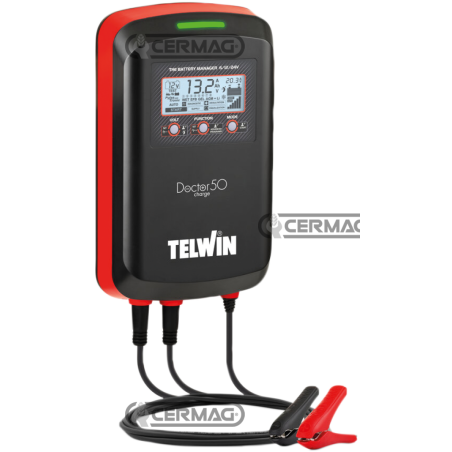 Cargador de baterías mantenedor 6/12/24V - DOCTOR CHARGE 50 COMPATIBLE - 36786 | NewgardenAgri.com