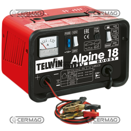 Cargador de batería 12/24V - COMPATIBLE ALPINE 18 BOOST - 36787 | NewgardenAgri.com