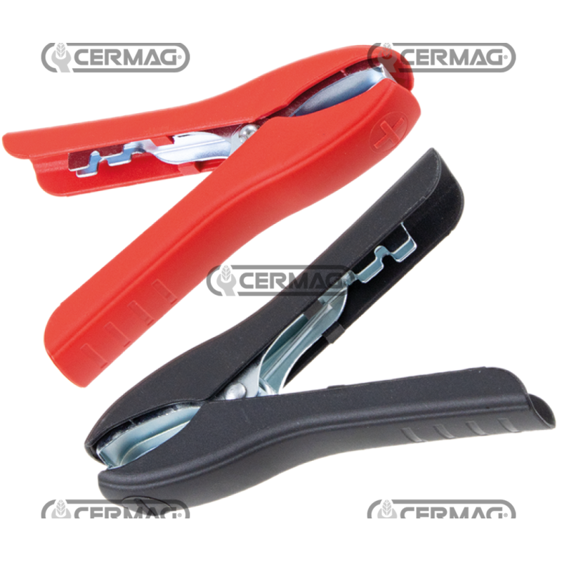 Coppia pinze portacorrente 1 rossa 1 nera Amperaggio 50 A COMPATIBILE - 36877