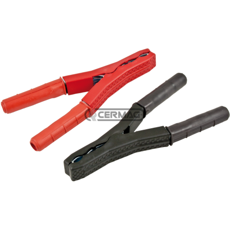 Coppia pinze portacorrente 1 rossa 1 nera Amperaggio 180 A COMPATIBILE - 35521 | NewgardenAgri.com