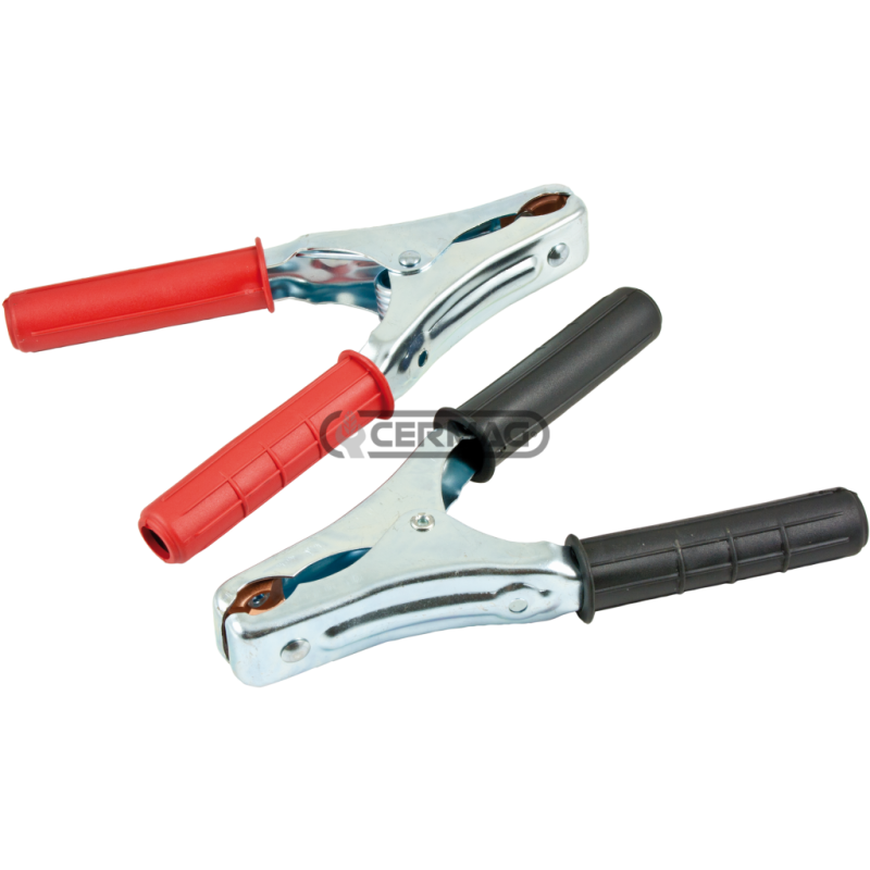 Coppia pinze portacorrente 1 rossa 1 nera Amperaggio 400 A COMPATIBILE - 35522