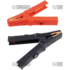 Coppia pinze portacorrente 1 rossa 1 nera Amperaggio 1000 A COMPATIBILE - 36878 | NewgardenAgri.com