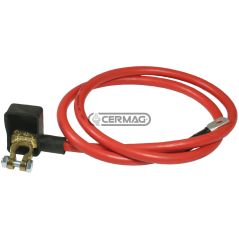 Battery wiring with clamp and cable lug Polarity Positive Cable length 1500 mm COMPATIBLE - 35798 | NewgardenAgri.com