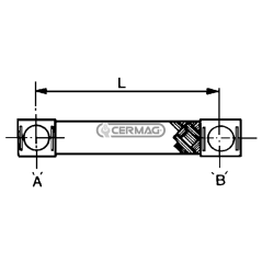 Ground braid Length - L 350 mm Section 25 mm² COMPATIBLE - 35523 | NewgardenAgri.com