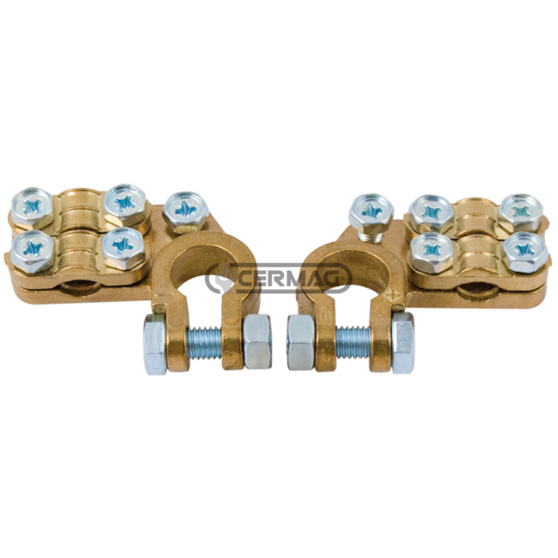 MORSETTI BATTERIA TIPO ALFA PESANTE CON DOPPIA PIASTRINA COMPATIBILE - 36118