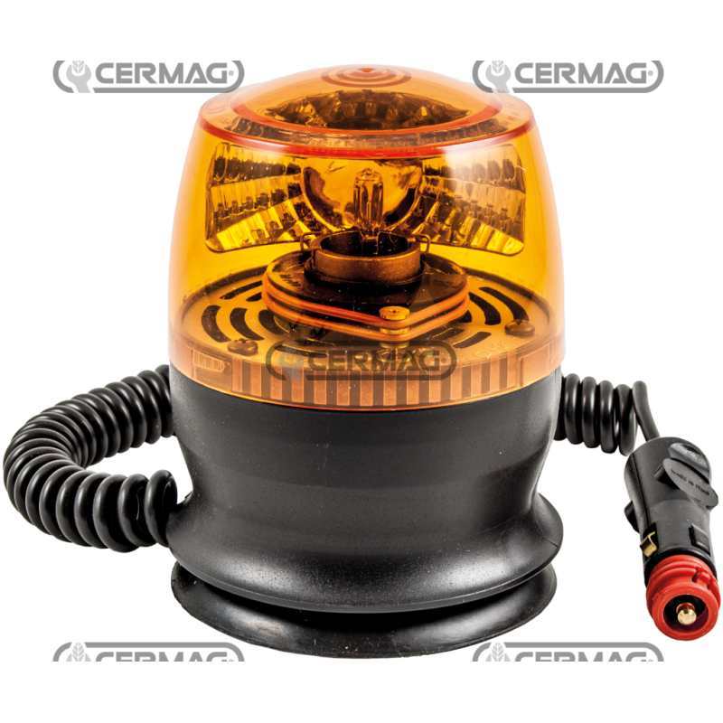 DREHLEUCHTE 12V-H21W MIT MAGNETISCHEM SOCKEL, KOMPATIBEL MIT SAUGNAPF - 36647