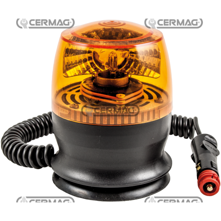 LUMIÈRE TOURNANTE 12V-H21W AVEC VENTOUSE COMPATIBLE BASE MAGNÉTIQUE - 36647 | NewgardenAgri.com