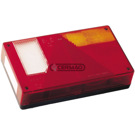REAR LIGHT WITH BUILT-IN TRIANGULAR REFLECTOR COMPATIBLE - 35685 | NewgardenAgri.com
