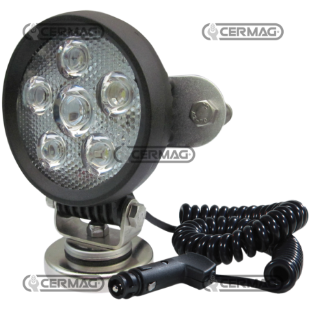 Einstellbare LED-Arbeitsleuchte mit Spiralkabel KOMPATIBEL - 36502 | NewgardenAgri.com