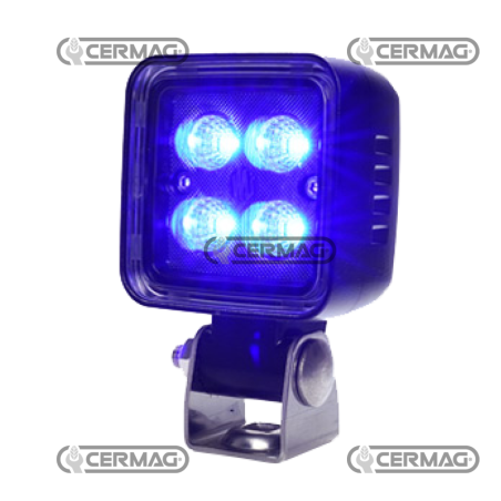 Projecteur de travail LED 12/70V BLEU Lumen 2700 lm - 4 LED COMPATIBLES - 37177 | NewgardenAgri.com
