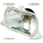 FANALE ANTERIORE ASIMMETRICO AD INCASSO CON PORTALAMPADA COMPATIBILE - 35331