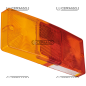 RODOVETRO SINISTRO CON LUCE TARGA (ROSSO - ARANCIO) COMPATIBILE - 35333