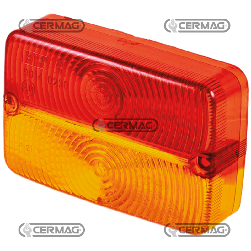 RIGHT-LEFT GLASS (RED-ORANGE) COMPATIBLE - 36491